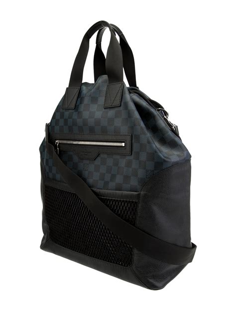 LOUIS VUITTON Damier Cobalt Matchpoint Hybrid Backpack 